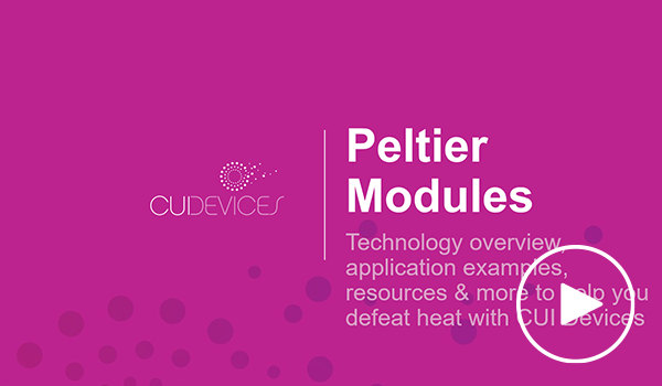 On-Demand Peltier Modules Webinar